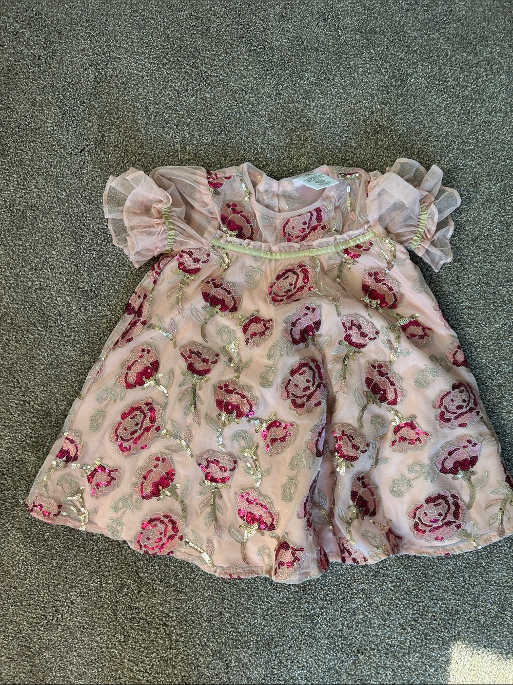 Disney Pink Sequin Embellished Toddler Dress